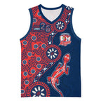 Sydney Roosters NAIDOC Week 2026 Basketball Jersey Aboriginal Lizard Dot Painting - 50 Years of Deadly