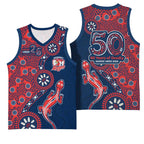 Sydney Roosters NAIDOC Week 2026 Basketball Jersey Aboriginal Lizard Dot Painting - 50 Years of Deadly