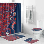 Sydney Roosters NAIDOC Week 2026 Bathroom Set Aboriginal Lizard Dot Painting - 50 Years of Deadly