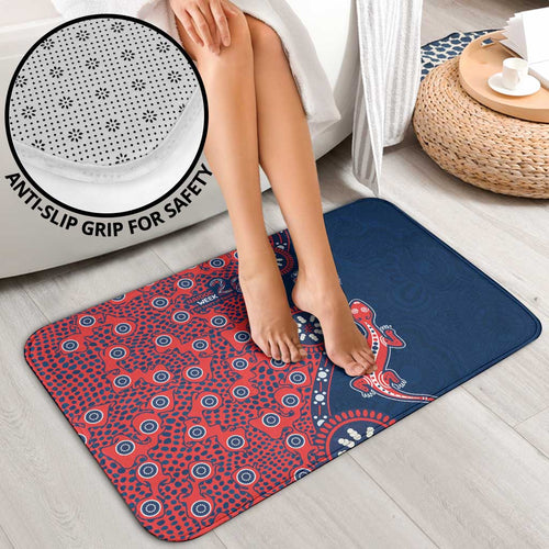 Sydney Roosters NAIDOC Week 2026 Bathroom Set Aboriginal Lizard Dot Painting - 50 Years of Deadly