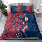 Sydney Roosters NAIDOC Week 2026 Bedding Set Aboriginal Lizard Dot Painting - 50 Years of Deadly