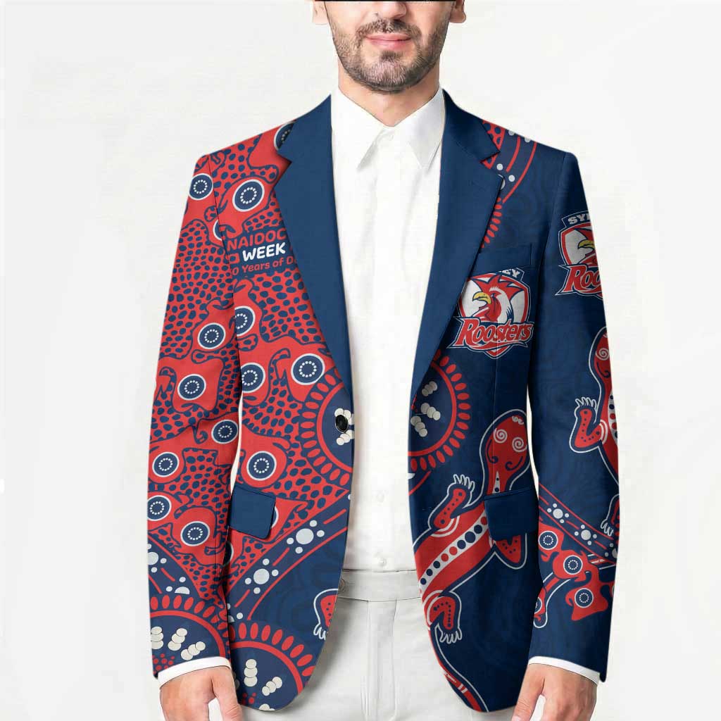 Sydney Roosters NAIDOC Week 2026 Blazer Aboriginal Lizard Dot Painting - 50 Years of Deadly