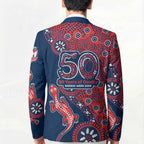 Sydney Roosters NAIDOC Week 2026 Blazer Aboriginal Lizard Dot Painting - 50 Years of Deadly