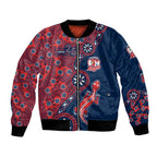 Sydney Roosters NAIDOC Week 2026 Bomber Jacket Aboriginal Lizard Dot Painting - 50 Years of Deadly