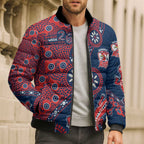 Sydney Roosters NAIDOC Week 2026 Bomber Puffer Jacket Aboriginal Lizard Dot Painting - 50 Years of Deadly