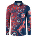 Sydney Roosters NAIDOC Week 2026 Button Sweatshirt Aboriginal Lizard Dot Painting - 50 Years of Deadly