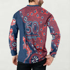 Sydney Roosters NAIDOC Week 2026 Button Sweatshirt Aboriginal Lizard Dot Painting - 50 Years of Deadly