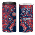 Sydney Roosters NAIDOC Week 2026 4 in 1 Can Cooler Tumbler Aboriginal Lizard Dot Painting - 50 Years of Deadly