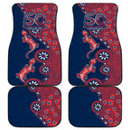 Sydney Roosters NAIDOC Week 2026 Car Mats Aboriginal Lizard Dot Painting - 50 Years of Deadly