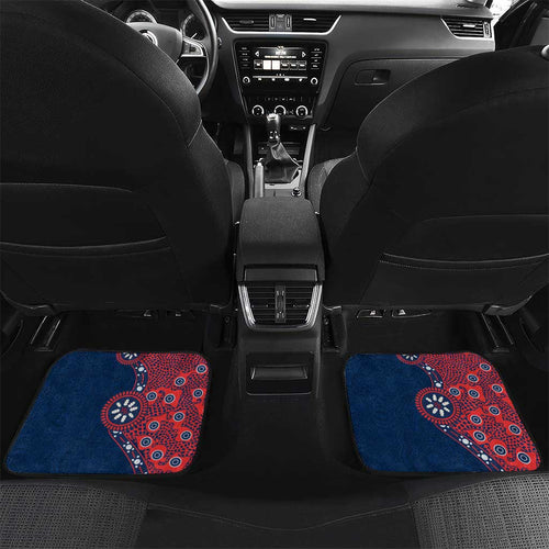 Sydney Roosters NAIDOC Week 2026 Car Mats Aboriginal Lizard Dot Painting - 50 Years of Deadly