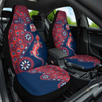 Sydney Roosters NAIDOC Week 2026 Car Seat Cover Aboriginal Lizard Dot Painting - 50 Years of Deadly