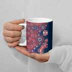 Sydney Roosters NAIDOC Week 2026 Ceramic Mug Aboriginal Lizard Dot Painting - 50 Years of Deadly