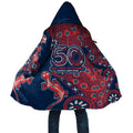 Sydney Roosters NAIDOC Week 2026 Cloak Aboriginal Lizard Dot Painting - 50 Years of Deadly