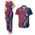 Sydney Roosters NAIDOC Week 2026 Couples Matching Tank Maxi Dress and Hawaiian Shirt Aboriginal Lizard Dot Painting - 50 Years of Deadly