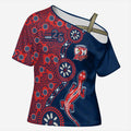Sydney Roosters NAIDOC Week 2026 Cross Shoulder Shirt Aboriginal Lizard Dot Painting - 50 Years of Deadly