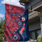 Sydney Roosters NAIDOC Week 2026 Garden Flag Aboriginal Lizard Dot Painting - 50 Years of Deadly
