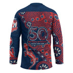 Sydney Roosters NAIDOC Week 2026 Hockey Jersey Aboriginal Lizard Dot Painting - 50 Years of Deadly