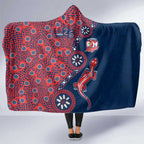 Sydney Roosters NAIDOC Week 2026 Hooded Blanket Aboriginal Lizard Dot Painting - 50 Years of Deadly