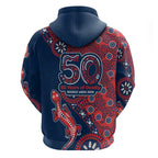 Sydney Roosters NAIDOC Week 2026 Hoodie Aboriginal Lizard Dot Painting - 50 Years of Deadly