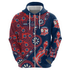 Sydney Roosters NAIDOC Week 2026 Hoodie Aboriginal Lizard Dot Painting - 50 Years of Deadly