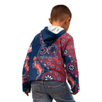 Sydney Roosters NAIDOC Week 2026 Kid Hoodie Aboriginal Lizard Dot Painting - 50 Years of Deadly