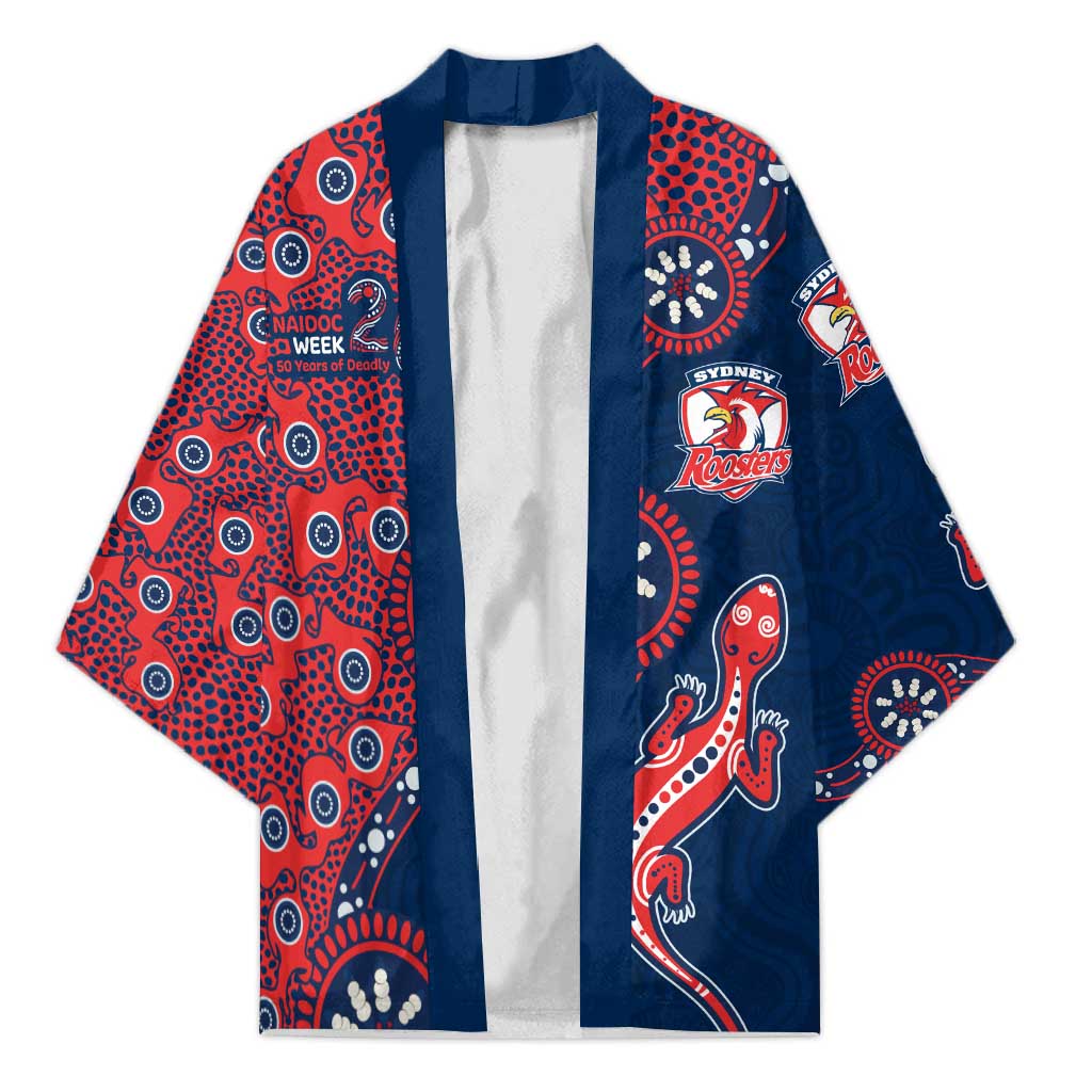 Sydney Roosters NAIDOC Week 2026 Kimono Aboriginal Lizard Dot Painting - 50 Years of Deadly