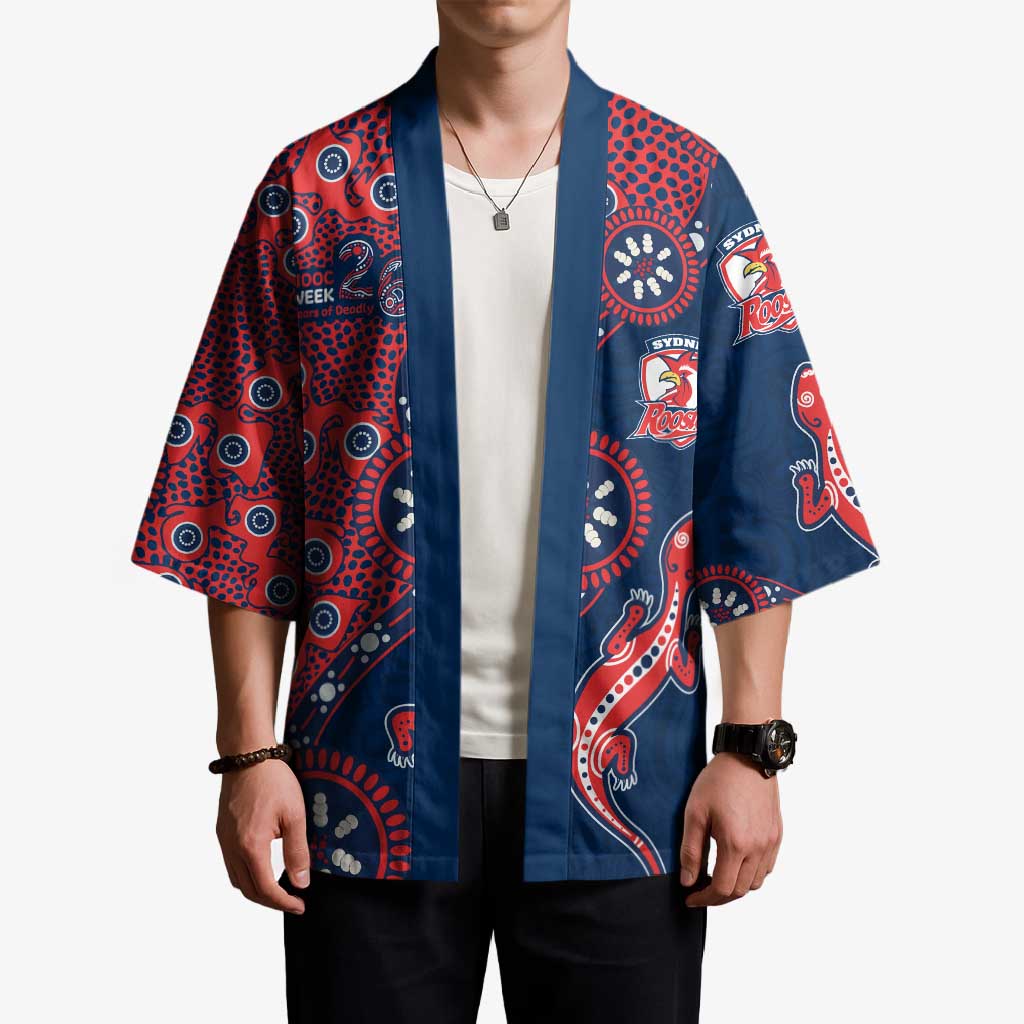 Sydney Roosters NAIDOC Week 2026 Kimono Aboriginal Lizard Dot Painting - 50 Years of Deadly