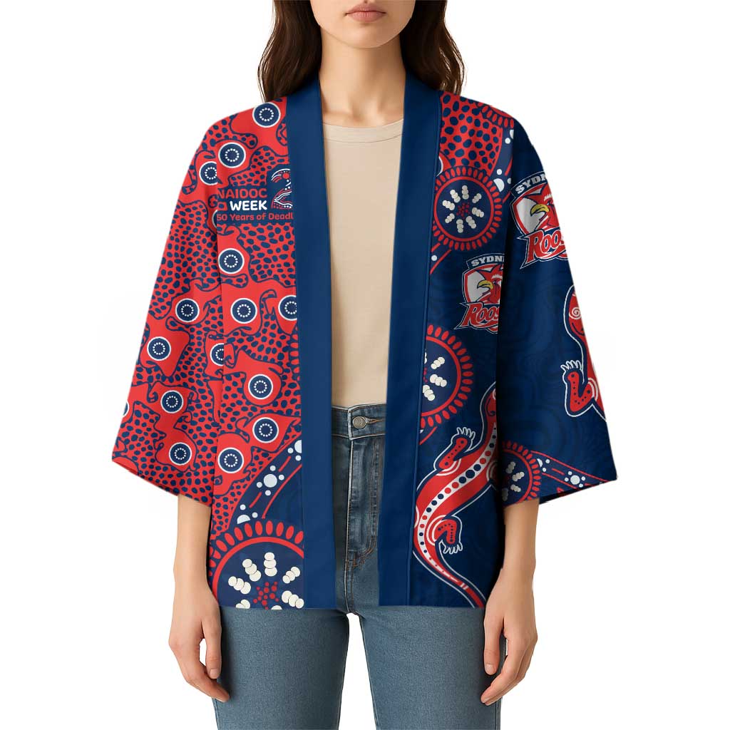 Sydney Roosters NAIDOC Week 2026 Kimono Aboriginal Lizard Dot Painting - 50 Years of Deadly