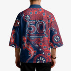 Sydney Roosters NAIDOC Week 2026 Kimono Aboriginal Lizard Dot Painting - 50 Years of Deadly