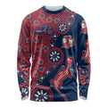 Sydney Roosters NAIDOC Week 2026 Long Sleeve Shirt Aboriginal Lizard Dot Painting - 50 Years of Deadly