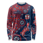Sydney Roosters NAIDOC Week 2026 Long Sleeve Shirt Aboriginal Lizard Dot Painting - 50 Years of Deadly