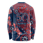 Sydney Roosters NAIDOC Week 2026 Long Sleeve Shirt Aboriginal Lizard Dot Painting - 50 Years of Deadly