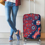 Sydney Roosters NAIDOC Week 2026 Luggage Cover Aboriginal Lizard Dot Painting - 50 Years of Deadly