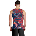 Sydney Roosters NAIDOC Week 2026 Men Tank Top Aboriginal Lizard Dot Painting - 50 Years of Deadly