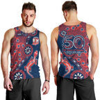 Sydney Roosters NAIDOC Week 2026 Men Tank Top Aboriginal Lizard Dot Painting - 50 Years of Deadly