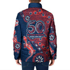 Sydney Roosters NAIDOC Week 2026 Padded Jacket Aboriginal Lizard Dot Painting - 50 Years of Deadly