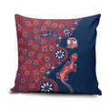 Sydney Roosters NAIDOC Week 2026 Pillow Cover Aboriginal Lizard Dot Painting - 50 Years of Deadly