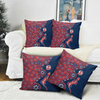 Sydney Roosters NAIDOC Week 2026 Pillow Cover Aboriginal Lizard Dot Painting - 50 Years of Deadly