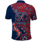 Sydney Roosters NAIDOC Week 2026 Polo Shirt Aboriginal Lizard Dot Painting - 50 Years of Deadly