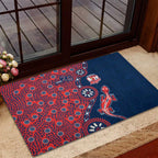 Sydney Roosters NAIDOC Week 2026 Rubber Doormat Aboriginal Lizard Dot Painting - 50 Years of Deadly