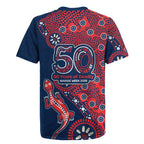 Sydney Roosters NAIDOC Week 2026 Rugby Jersey Aboriginal Lizard Dot Painting - 50 Years of Deadly