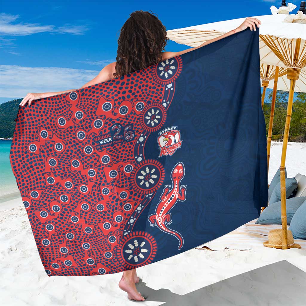 Sydney Roosters NAIDOC Week 2026 Sarong Aboriginal Lizard Dot Painting - 50 Years of Deadly