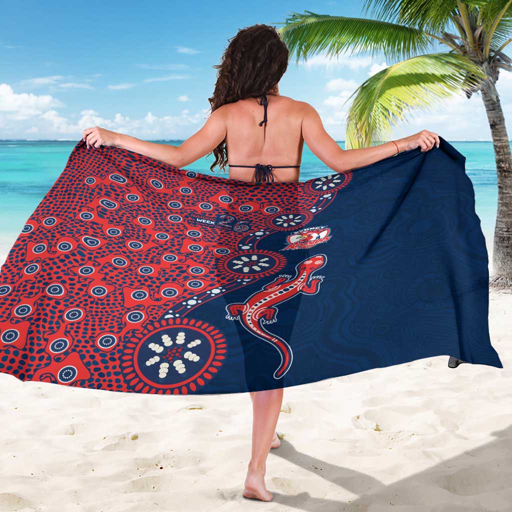 Sydney Roosters NAIDOC Week 2026 Sarong Aboriginal Lizard Dot Painting - 50 Years of Deadly