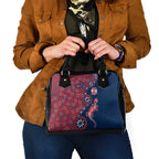 Sydney Roosters NAIDOC Week 2026 Shoulder Handbag Aboriginal Lizard Dot Painting - 50 Years of Deadly