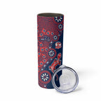 Sydney Roosters NAIDOC Week 2026 Skinny Tumbler Aboriginal Lizard Dot Painting - 50 Years of Deadly