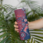 Sydney Roosters NAIDOC Week 2026 Skinny Tumbler Aboriginal Lizard Dot Painting - 50 Years of Deadly