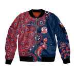 Sydney Roosters NAIDOC Week 2026 Sleeve Zip Bomber Jacket Aboriginal Lizard Dot Painting - 50 Years of Deadly