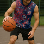 Sydney Roosters NAIDOC Week 2026 Sleeveless Hoodie Aboriginal Lizard Dot Painting - 50 Years of Deadly