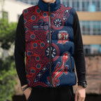 Sydney Roosters NAIDOC Week 2026 Sleeveless Puffer Jacket Aboriginal Lizard Dot Painting - 50 Years of Deadly