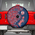 Sydney Roosters NAIDOC Week 2026 Spare Tire Cover Aboriginal Lizard Dot Painting - 50 Years of Deadly